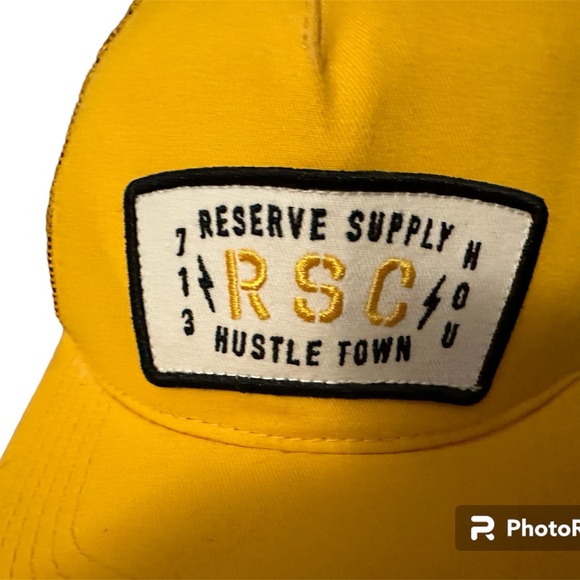 Reserve Supply Co yellow logo trucker hat - NWOT - Picture 7 of 9